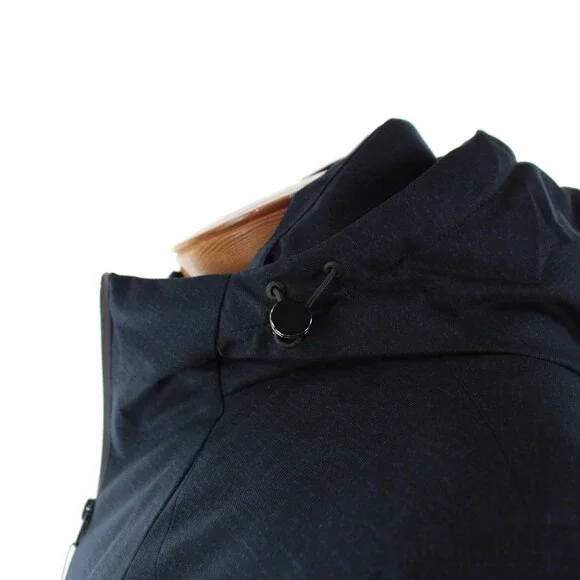 Cardinal of Canada NWT Polyester Hooded Jacket Size Small US In Blue Melange